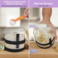 Large Sourdough Starter Jar, Wide Mouth Bread Starter Kit with Ounce&ML Scale Line,Marked Feeding Band, Thermometer, Scraper, Me