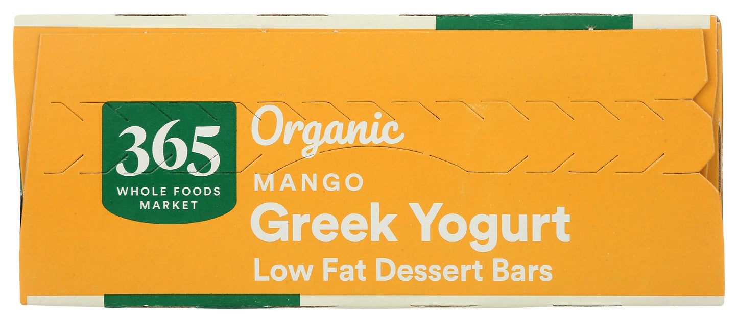 365 by Whole Foods Market, Greek Yogurt Bar, Mango, Organic, 10 Ounce