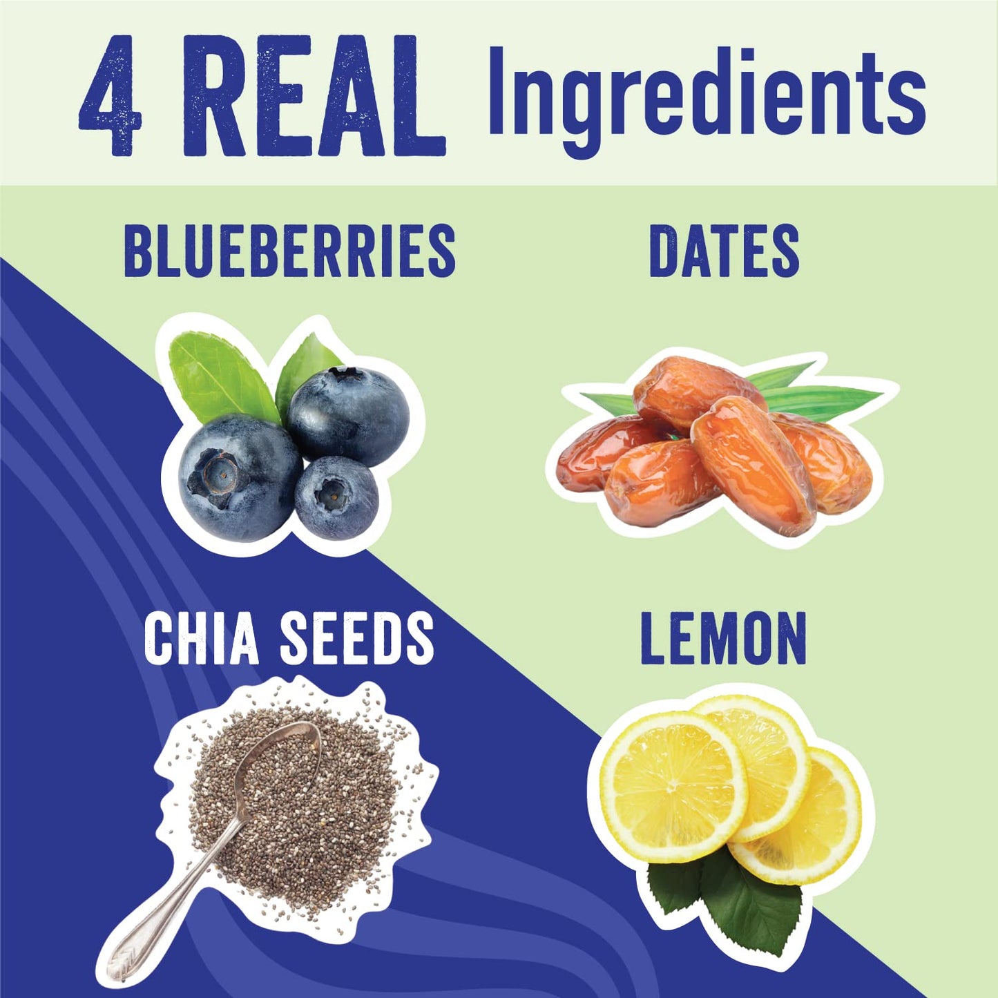 Chia Smash Blueberry Fruit Jam - Low-Calorie, Keto-Friendly, No Sugar Added - 2 Jars
