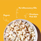 LesserEvil Organic Himalayan Gold Salt Popcorn, 0.88 Oz, Pack of 12, Minimally Processed, No Vegetable Oil