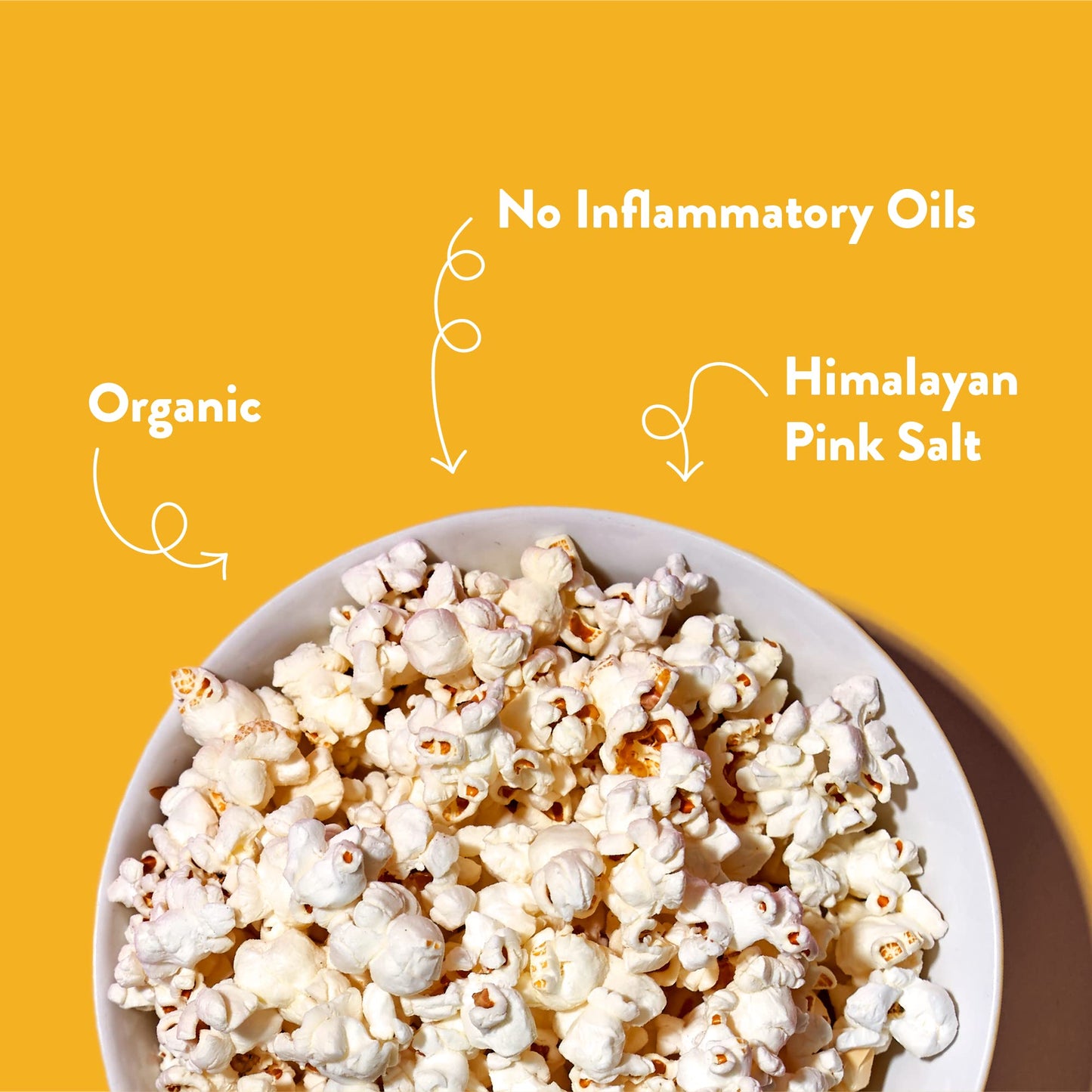 LesserEvil Organic Himalayan Gold Salt Popcorn, 0.88 Oz, Pack of 12, Minimally Processed, No Vegetable Oil