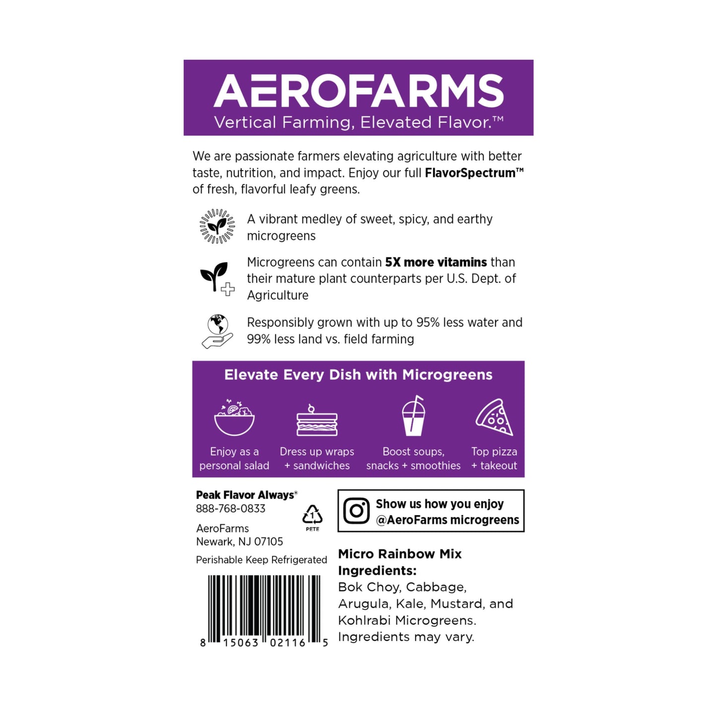 AeroFarms Micro Rainbow Mix, 2oz
