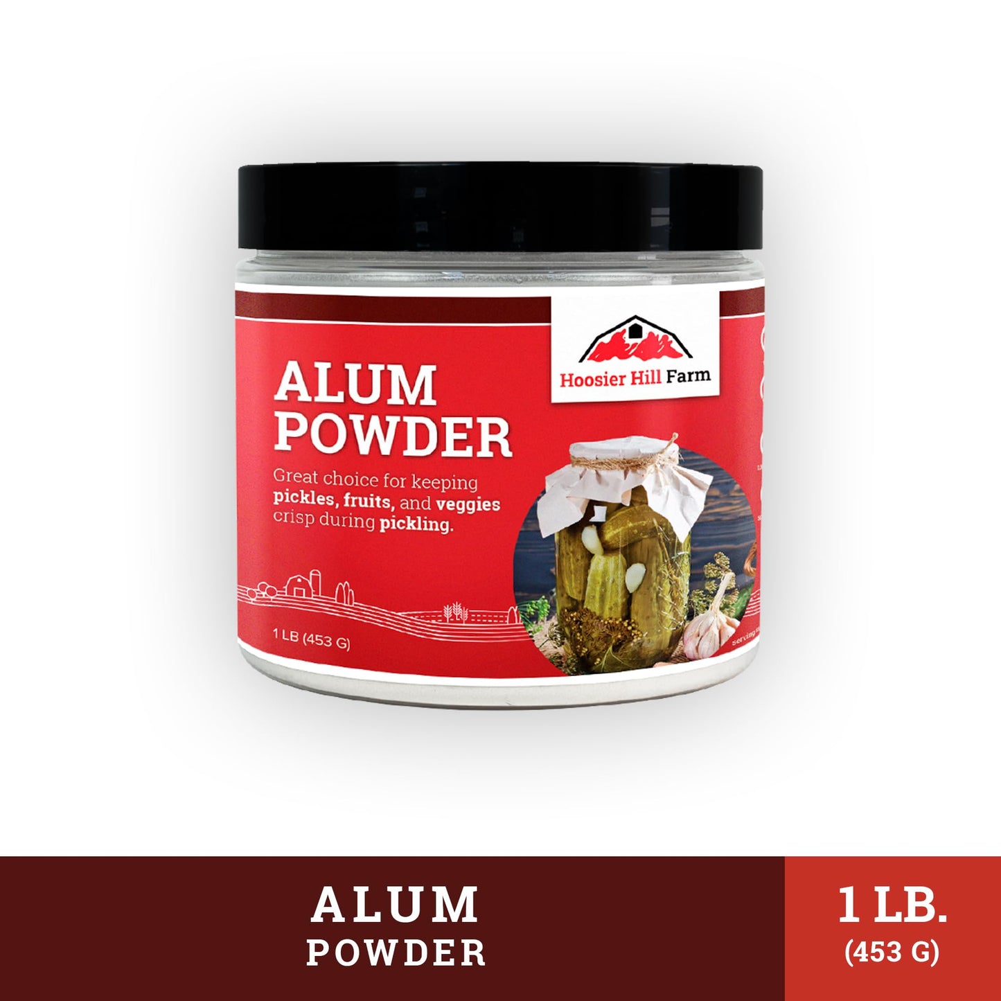 Hoosier Hill Farm Alum Granulated Pickle Powder, 1LB (Pack of 2)