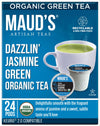 Maud'S Organic Jasmine Green Tea (Dazzlin' Jasmine), 24Ct. Solar Energy Produced Recyclable Single Serve Organic Green Tea Pods