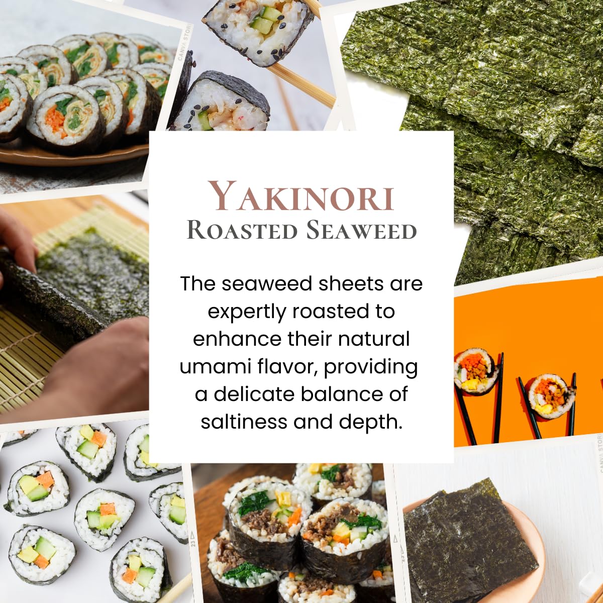 La Voie Japanese Sushi Nori, 10 Full Sheet (10 Sheets/Pack Of 3) Twice Roasted Seaweeds Sheet, Onigiri, Crispy Korean Gimbap, Go