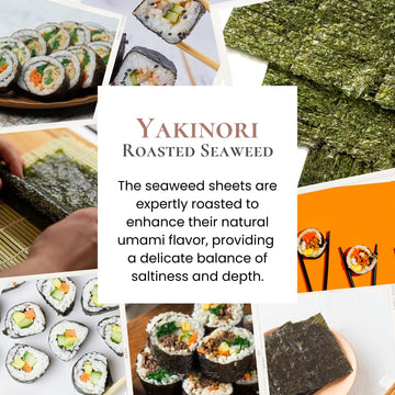 La Voie Japanese Sushi Nori, 10 Full Sheet (10 Sheets/Pack Of 3) Twice Roasted Seaweeds Sheet, Onigiri, Crispy Korean Gimbap, Go