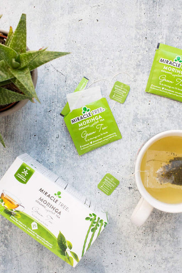 Miracle Tree - 3 Count Of Organic Moringa Superfood Tea, 25 Individually Sealed Tea Bags, Green Tea (Keto, Detox, Energy/Immunit