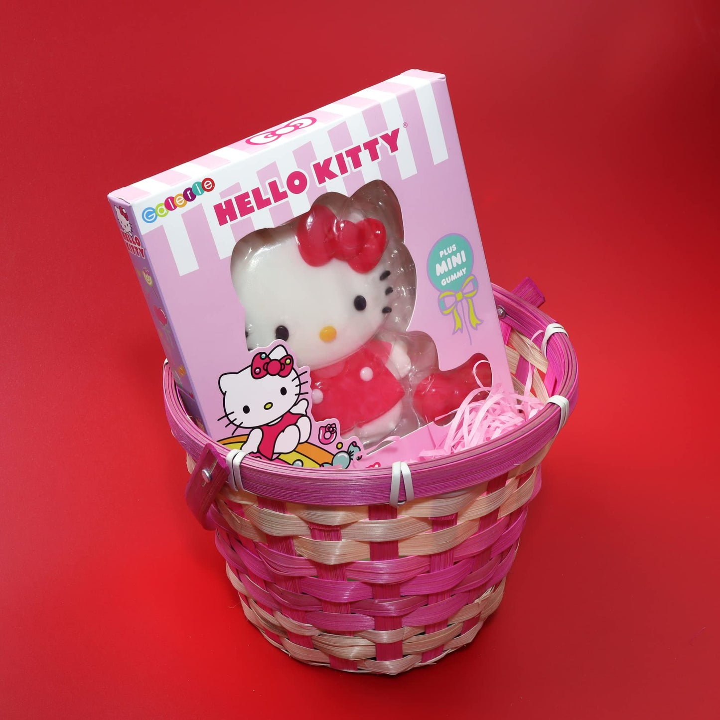 Galerie Hello Kitty Jumbo Gummy, Fruit Punch Flavored Chewy Candy, Girls Easter Basket Stuffer Gift, 6 Ounces