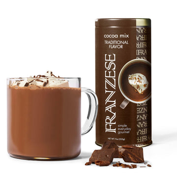 Franzese Italian Traditional Hot Cocoa Mix | Imported From Italy, Enjoy As A Gourmet Sipping Chocolate Or Traditional Cocoa. Add