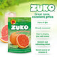 Zuko Grapefruit Instant Powder Drink | Family Pack | No Sugar Needed | Vitamin C | 14.1 Ounce (Pack of 6)