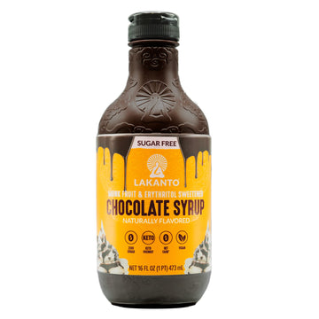 Lakanto Sugar Free Chocolate Syrup - Sweetened With Monk Fruit Sweetener, Zero Net Carbs, Keto Diet Friendly, Vegan, Perfect Top