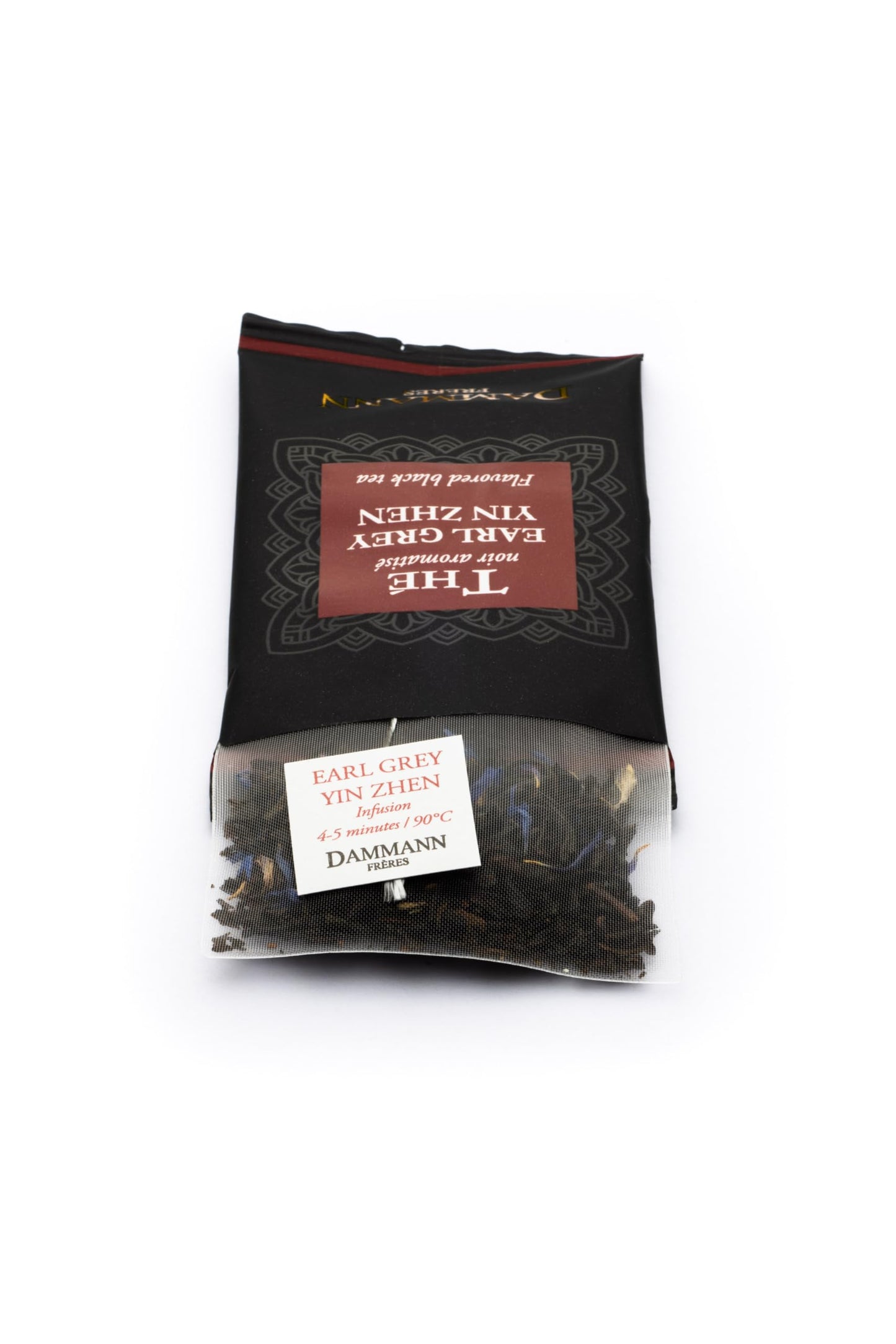 Dammann Freres Sachets, Earl Grey Tea Bags, Premium Gourmet French Black And Citrus Infused Tea, Individually Wrapped, 24 Count