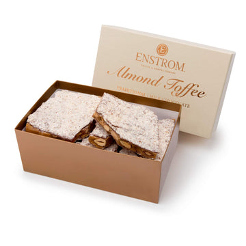 Enstrom Milk Chocolate Almond Toffee 2Lb Box | Handcrafted | Gluten Free | Kosher Dairy | All Natural