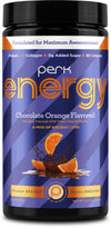 Perk Energy Original Chocolate Orange Flavored (20 Servings) - Gluten Free  Soy Free and Peanut Free