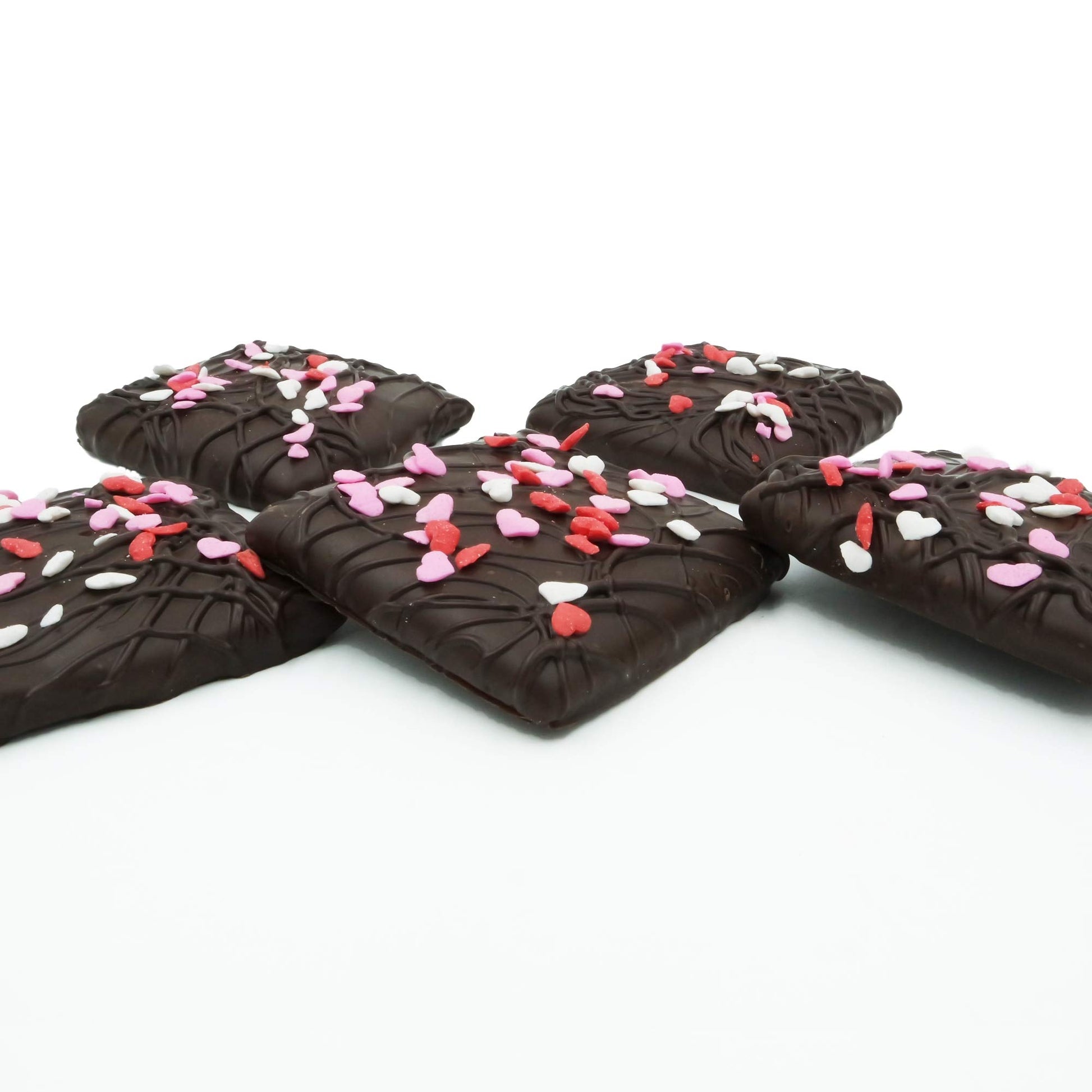 Philadelphia Candies ValentineS Day Hearts Gift  Dark Chocolate Covered Graham Breakers  6 Ounce