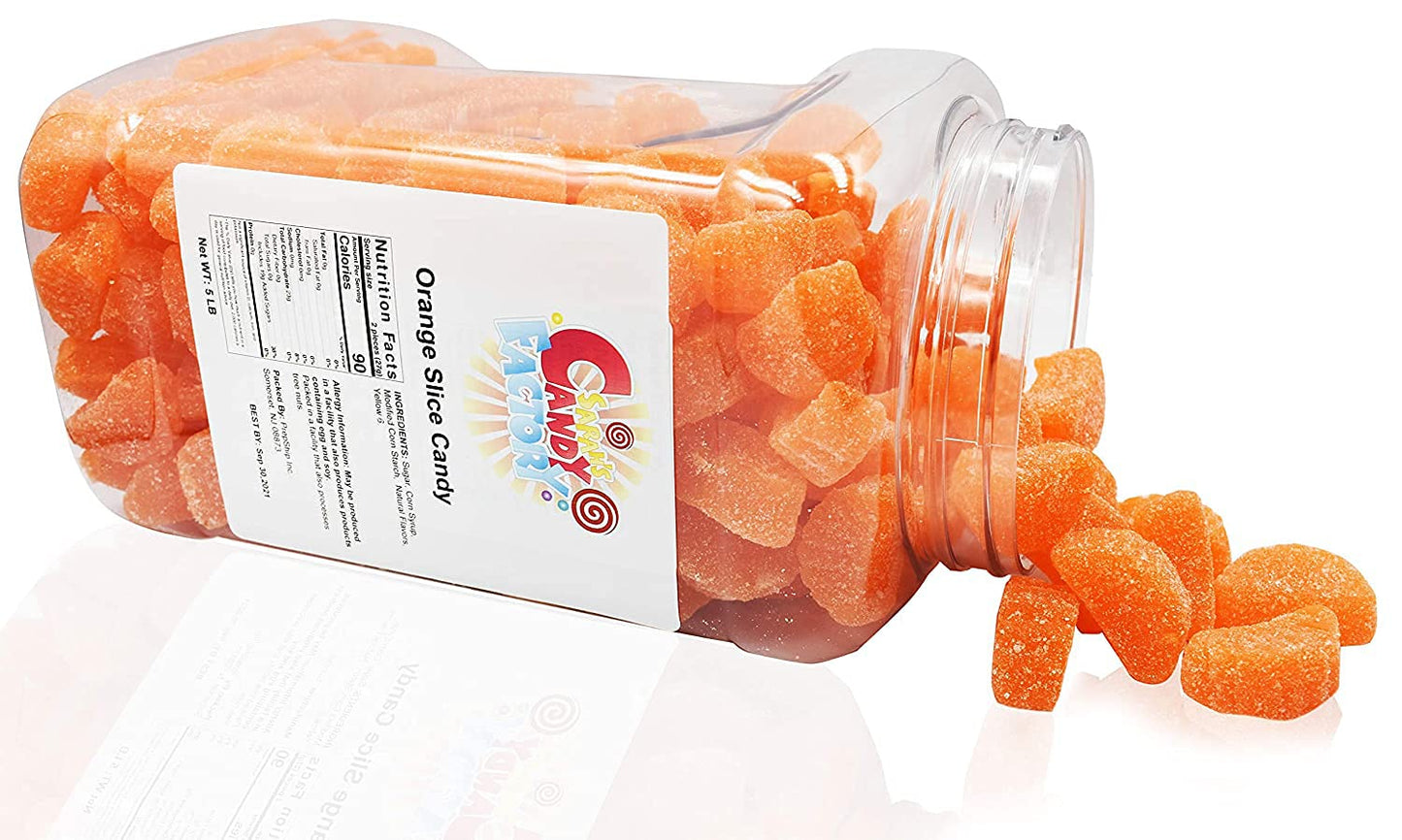 Sarah'S Candy Factory Orange Slice Candy (5 Lbs In Jar)