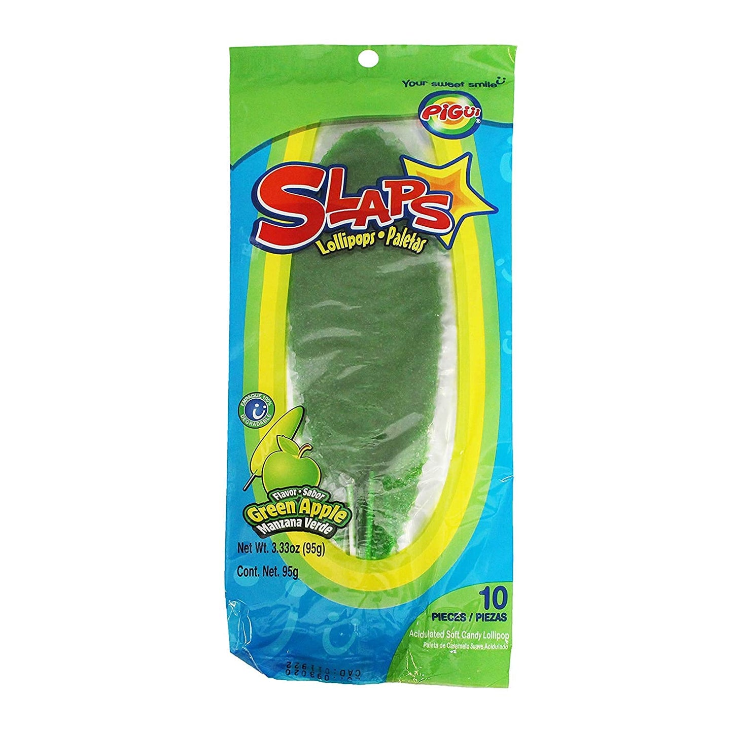 Mega Pg Mexican Slaps Lollipop Candy - 50 Pieces Mega Bundle - 5 Flavors - Tropical, Watermelon, Mango, Green Apple, And Blue Ta