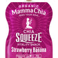 Mammachia Chia Squeeze Strawberry Banana Vitality Snack, Vegan Friendly, Kosher, USDA Certified Organic, Gluten Free & Non-GMO,