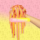 Sour Strips Flavored Sour Candy Strips, Deliciously Sour Chewy Candy Belts, Vegetarian Candies, 3 Pack (Pink Lemonade (3-Pack))