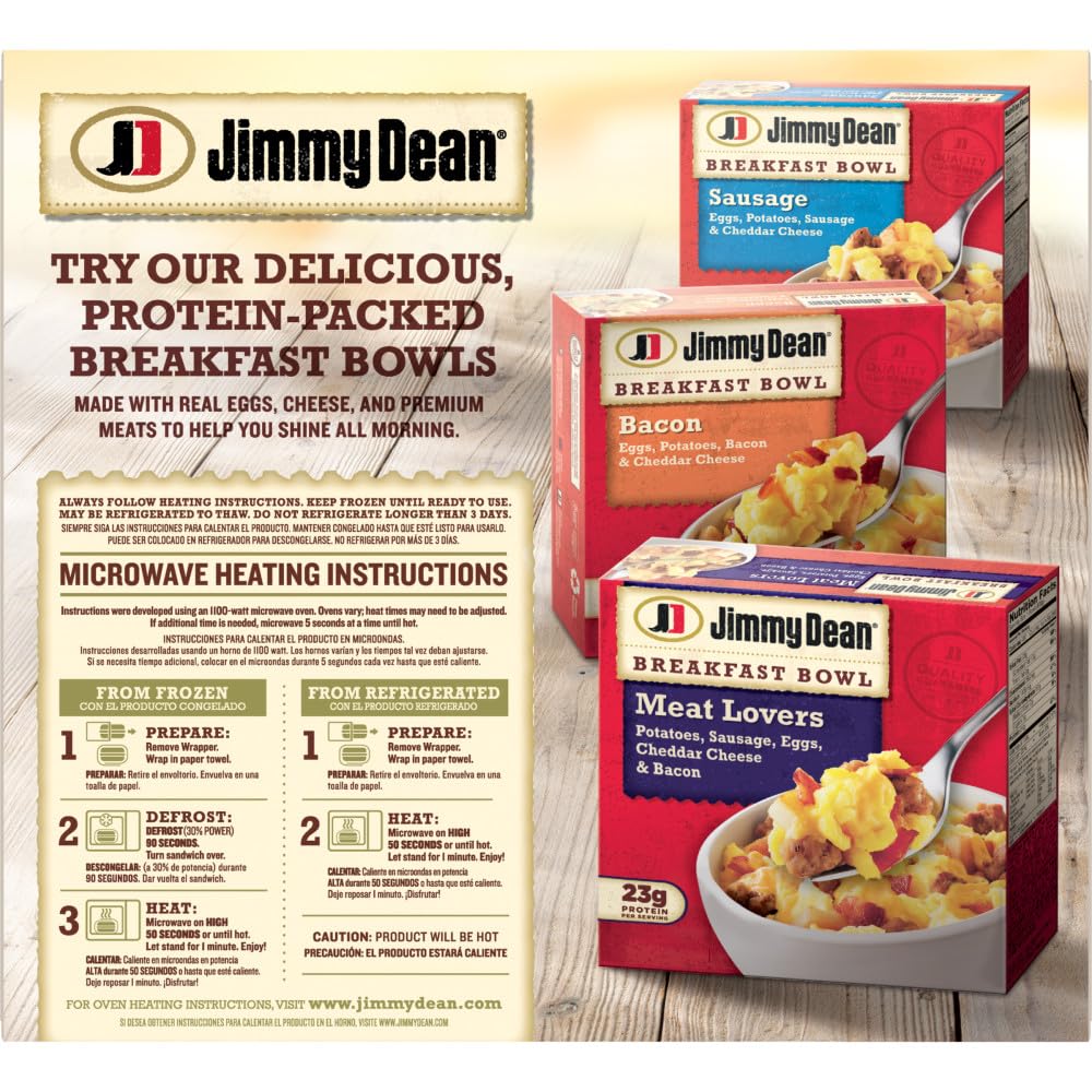 Jimmy Dean Sausage, Egg & Cheese Croissant Sandwiches, 18 Oz, 4 Ct (Frozen)