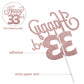 Lingteer Happy 33Rd Birthday Cake Topper - Cheers To 33Rd Birthday 33 Years Old Birthday Party Cake Decorations Sign.