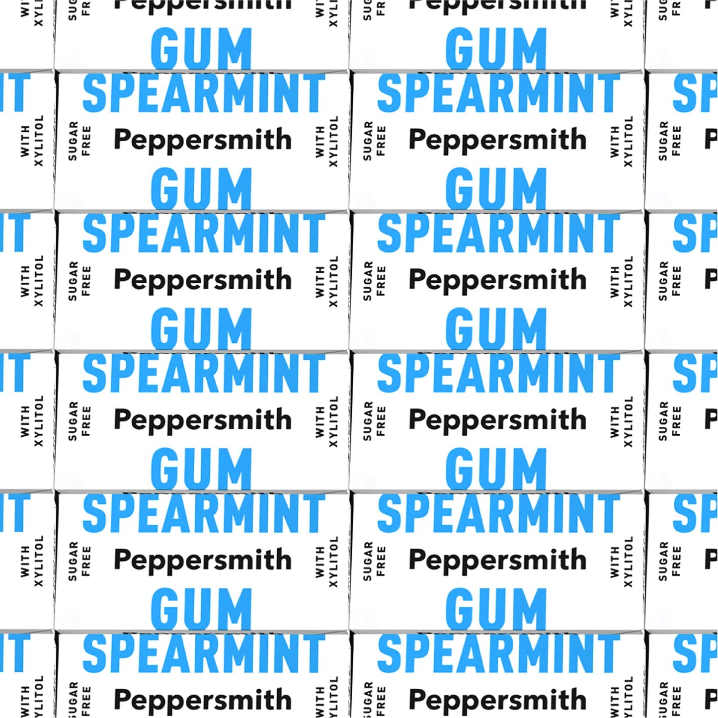 Peppersmith Spearmint Gum 100% Xylitol Case, 12 Ea