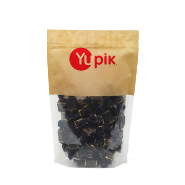 Yupik Dark Chocolate Covered Soft Toffees, 1.1 lb (17.6 oz), Miniature Bars, Rich Dark Chocolate, Chewy Caramel Candies, Individ