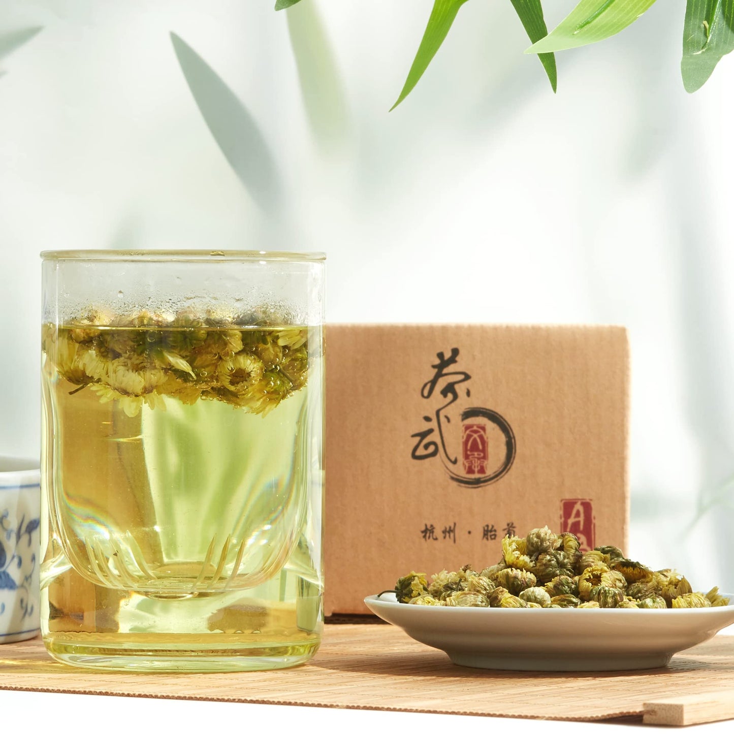Chawuwarmsun [A] Chrysanthemum Tea,1.75Oz/50G,Hangzhou Tai Ju,White Chrysanthemum Bud,Chinese Flower Tea