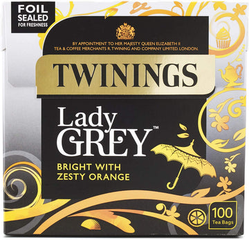 Twinings - Lady grey Zesty, Orange & Bright - 100 Tea Bags - 250g