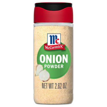 McCormick Onion Powder, Non GMO, Made with Fresh, Whole, Onions, For Bringing Consistent Onion Flavor to Meals & Recipes, 2.62 o
