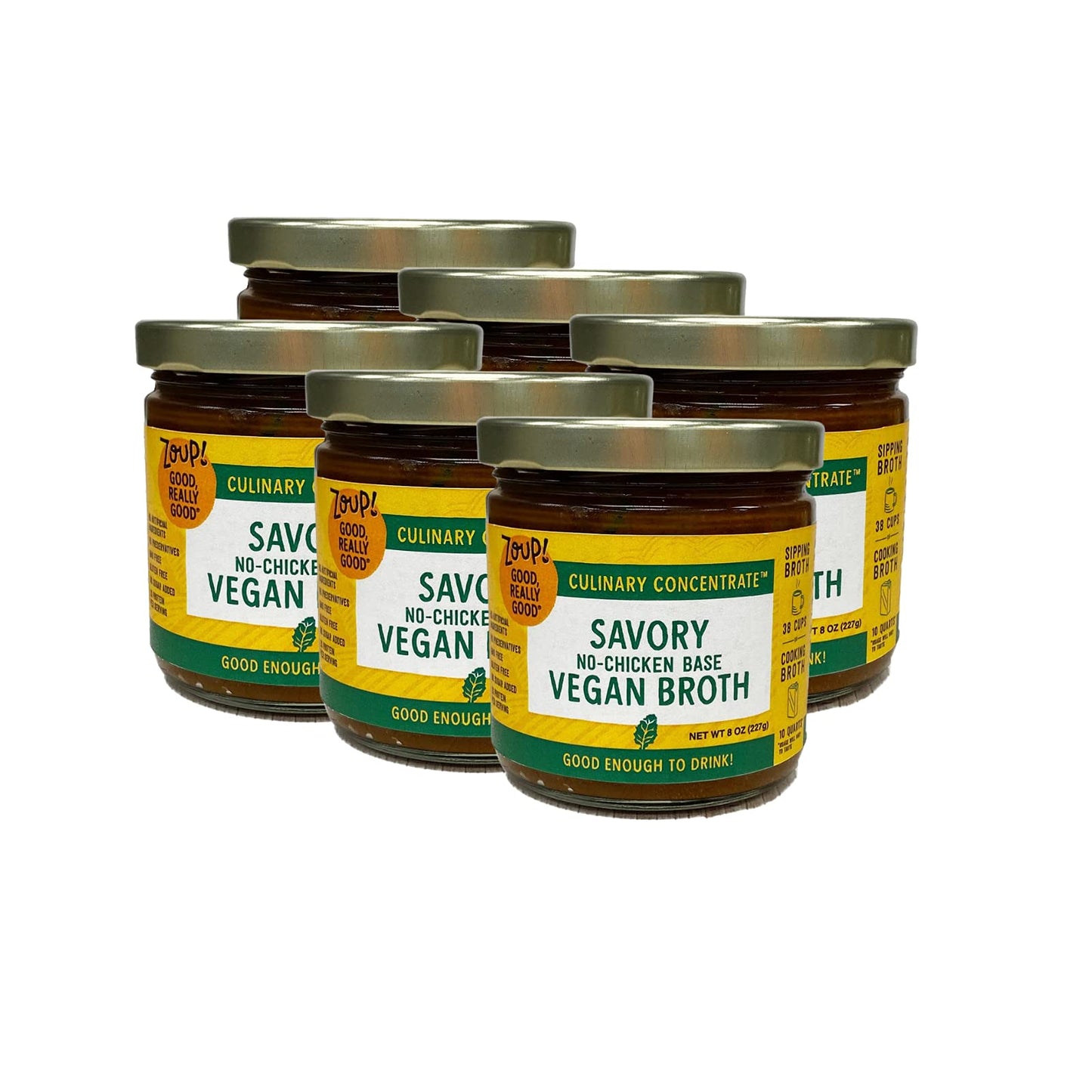 Zoup! Good, Really Good Savory Vegan Broth Culinary Concentrate - Keto-Friendly, Gluten Free, Sugar Free, Non-Gmo - Great For St