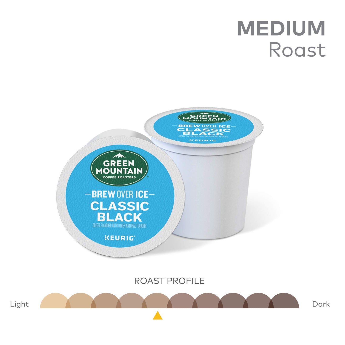 Green Mountain Coffee Roasters ICED Medium Roast Iced Coffee K-Cup Pods, 12 Count, Coffee