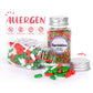 Edible Christmas Sprinkles for Cake Decorating, Christmas Tree Sprinkles, Christmas Rainbow Nonpareils Sprinkles for Chocolate,