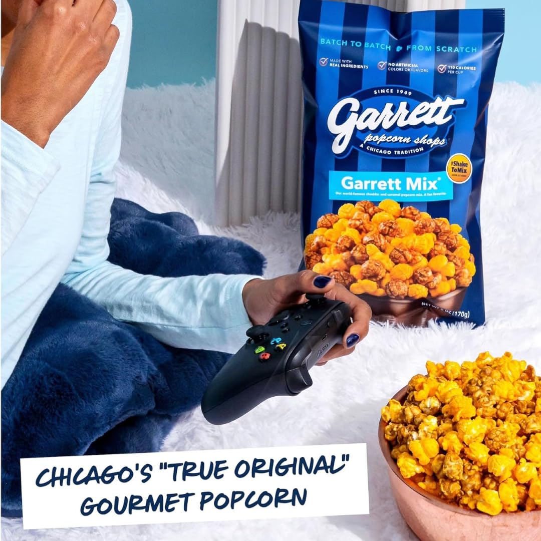 Caramel Corn And Cheese Popcorn Garretmix– Gourmet Sweet & Salty Chicago-Style Snack, (20 Oz Bags) – Perfect For Gifts, Parties & Movie Nights, Halloween Snack