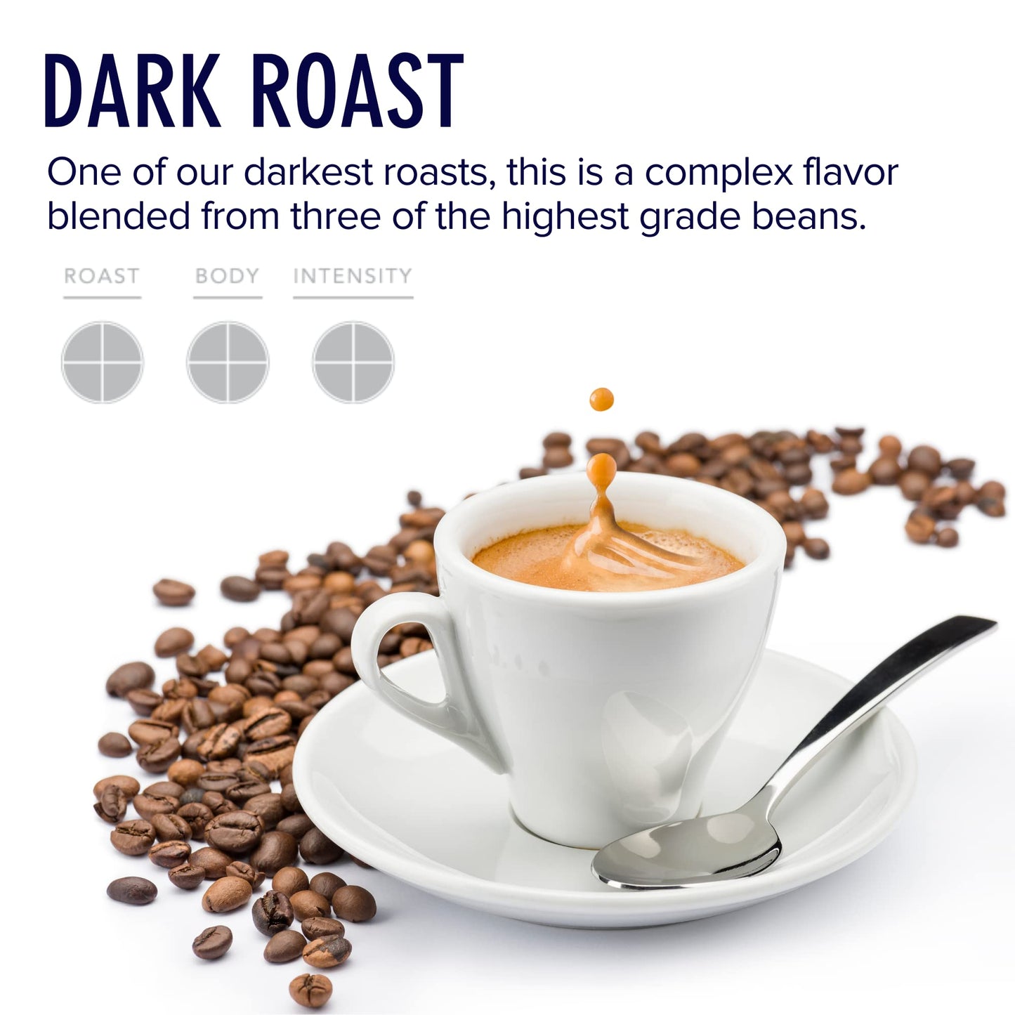 ELLIS COFFEE Single Serve Coffee Pods - 1854 Dark Roast, 24 Ounce (Pack of 1) - Compatible with K-cups and Keurig 2.0 malt-inspired