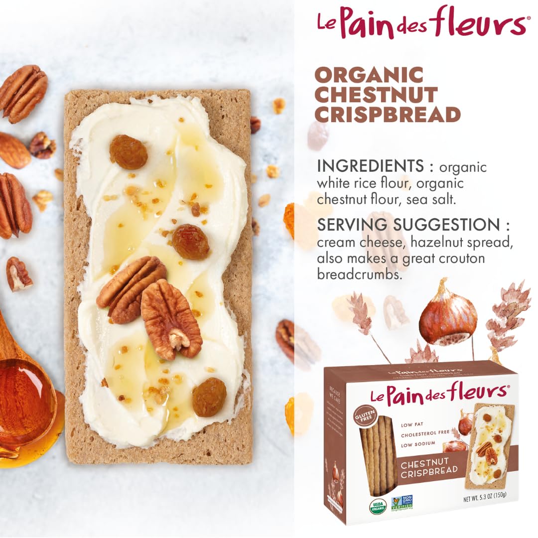 Le Pain Crispbread Chestnut, 4.41 Oz, Pack Of 6