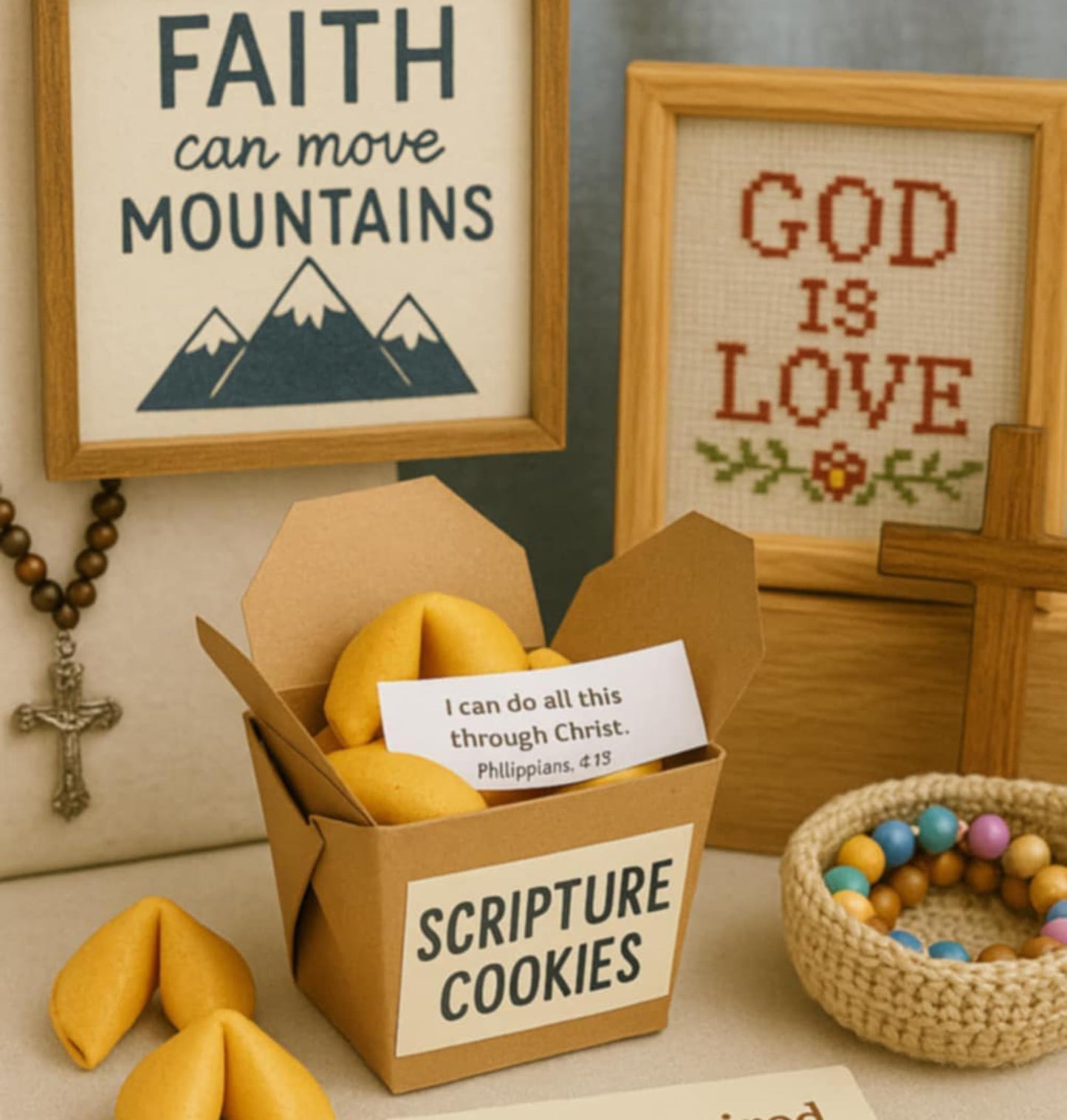 100 Bible Verse Fortune Cookies – Individually Wrapped Religious Candy With Scripture Messages – Kosher, Nut-Free Christian   For Easter, Vbs, Church, Christmas & Party Favors – Made In Usa