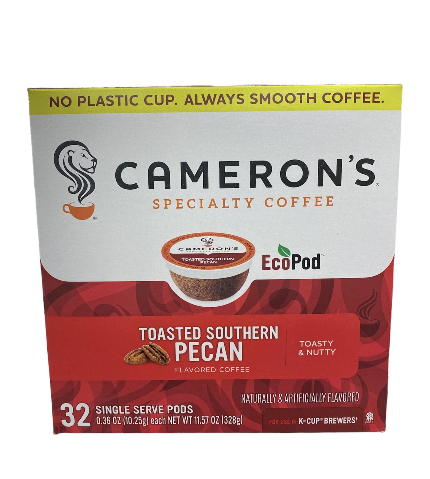 Camerons Coffee Roasted Ground Coffee, Flavored Toasted Southern Pecan, 32 Ounce Bag