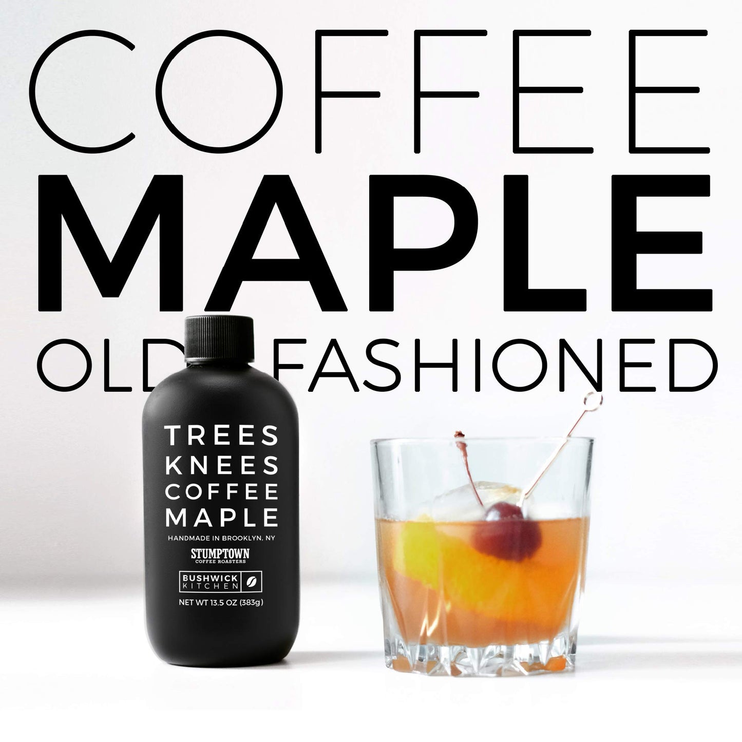 Bushwick Kitchen Organic Maple Syrup Infused with Stumptown Coffee, 11.5 Ounce, Vegan, Gluten Free, Amber Color
