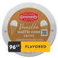 Community Coffee Vanilla Waffle Cone Coffee Pods, Ice Cream Flavored, Compatible with Keurig, 96 Count (24 Count Pack of 4)