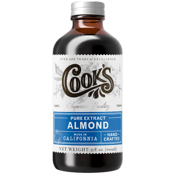 Cooks, Pure Almond Extract for Baking, Cooking, and Mixology, Allergen Free Almond Flavoring Extract, 32 oz