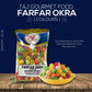 TAJ Gourmet Farfar Fryums Wheat project piece Tube, 400g, Okra Flavor, 14 Ounce
