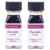 Lorann Chocolate Ss Flavor, 1 Dram Bottle (.0125 Fl Oz - 3.7Ml - 1 Teaspoon) - 2 Pack