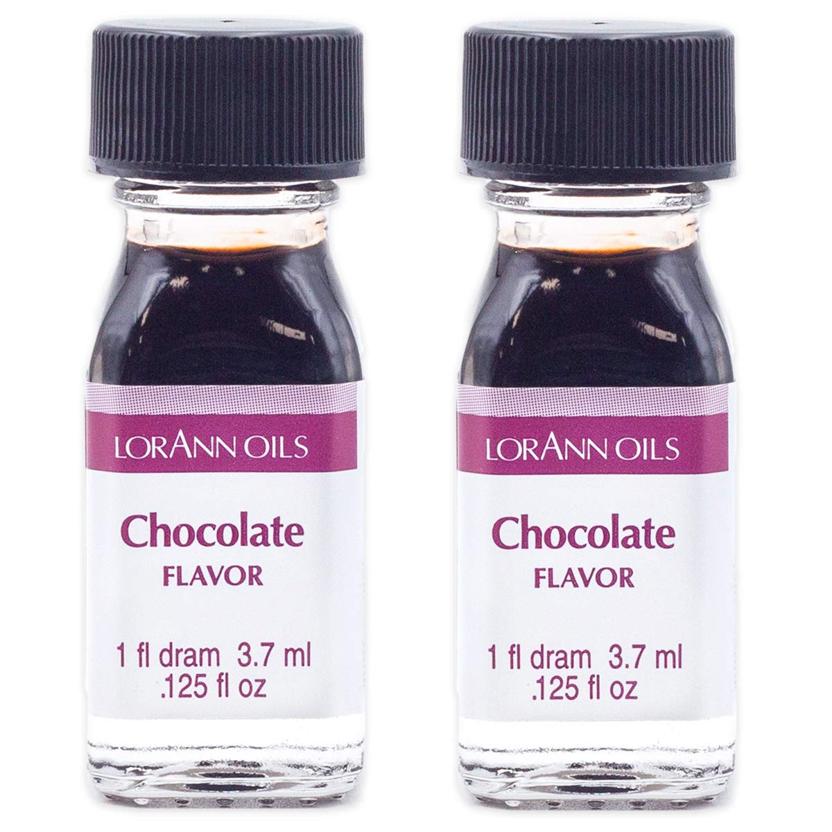 Lorann Chocolate Ss Flavor, 1 Dram Bottle (.0125 Fl Oz - 3.7Ml - 1 Teaspoon) - 2 Pack