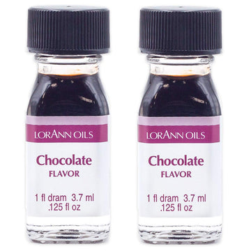 Lorann Chocolate Ss Flavor, 1 Dram Bottle (.0125 Fl Oz - 3.7Ml - 1 Teaspoon) - 2 Pack