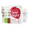 Oats Overnight Breakfast Shake - Classic Variety Pack, High Protein & Fiber, Gluten Free, 9 Piece Set, Includes BlenderBottle