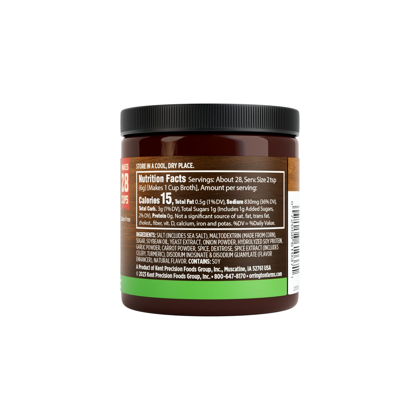 Orrington Farms Vegan Chicken Flavored Broth Base, Bring Flavor To Your Favorite Soups & Stews, Gluten Free, Vegetarian Friendly