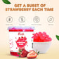Fanale Strawberry Popping Boba Pearls, Vegan, Non Gmo, Gluten Free, Fat Free, Perfect For Bubble Tea, Smoothies, Ice Cream, Dess