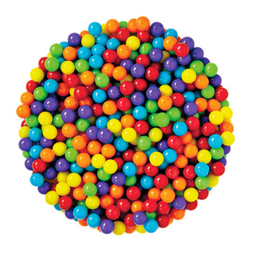 Snack Attack Assorted Mini Jawbreakers Hard Candy 1lb Bag - Rainbow Colors, Double Sealed, Perfect for Parties and Kids’ Treats