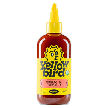 Yellowbird Organic Sriracha Hot Sauce, Mellow Hot, 9.8 oz, Made in Texas, Pack of 1
